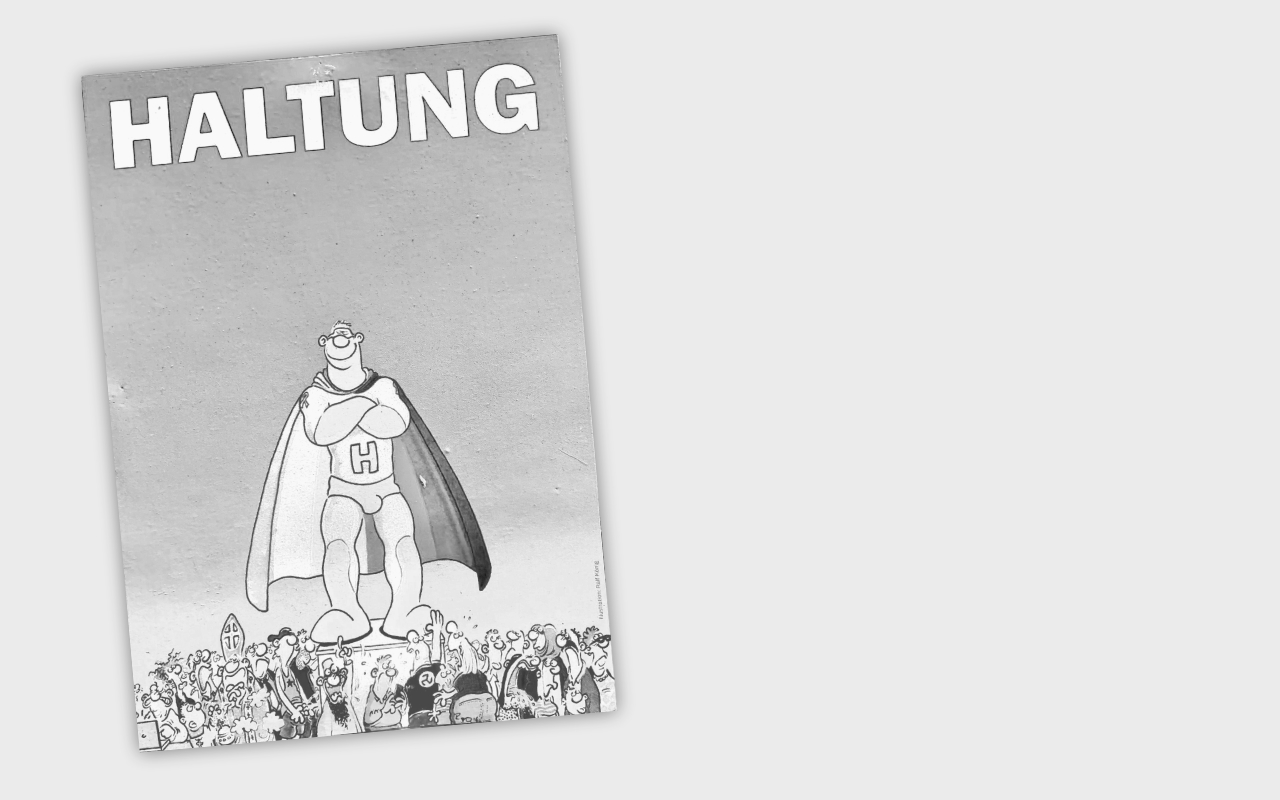 Ralf König für die Aidshilfe Frankfurt: »Haltung«