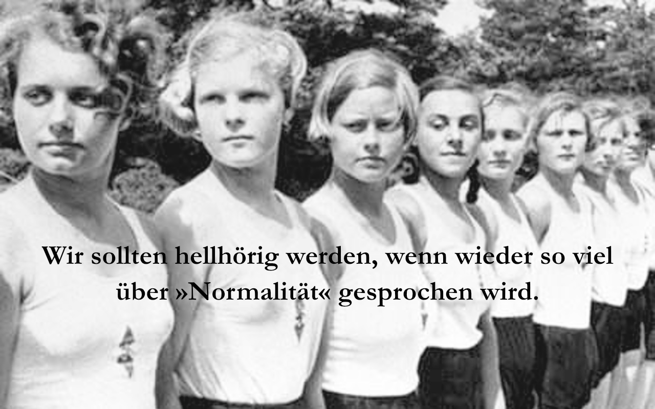 Über den Begriff der »Normalität« in Medien und Politik